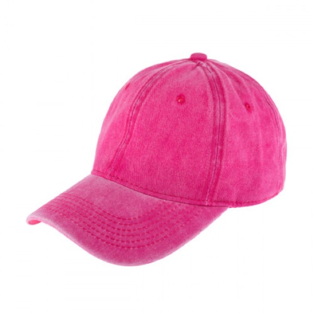 Cotton acid washed baseball cap